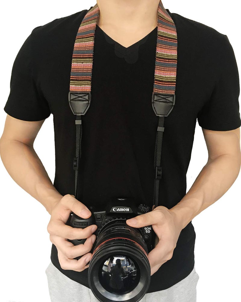Alled Camera Neck Shoulder Belt Strap,Camera Straps for Women/Men for All DSLR/Nikon/Canon/Sony/Olympus/Samsung (Colorful Green) - Image 5